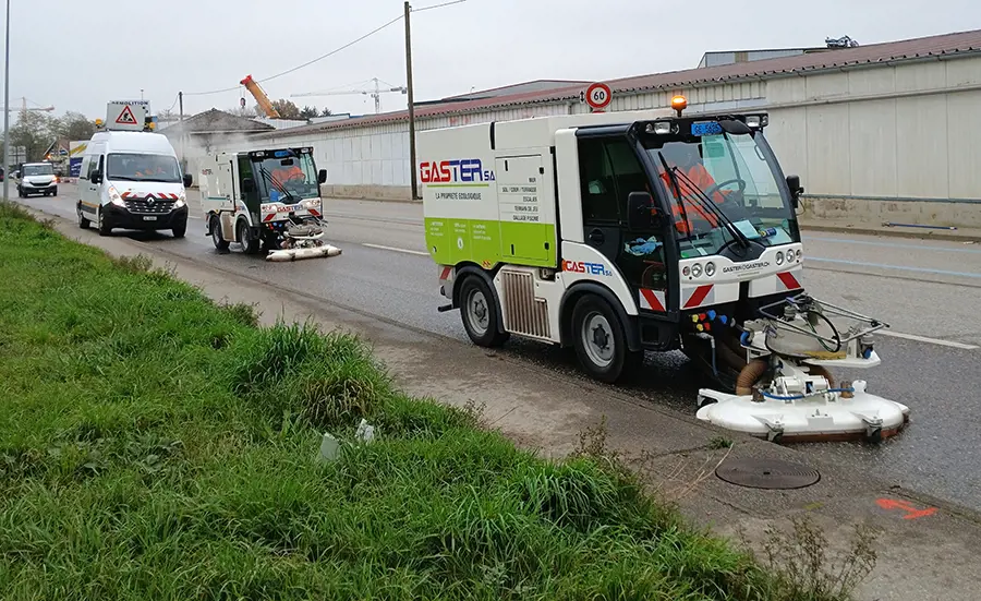 Assessment of high-pressure road cleaning using bioassays